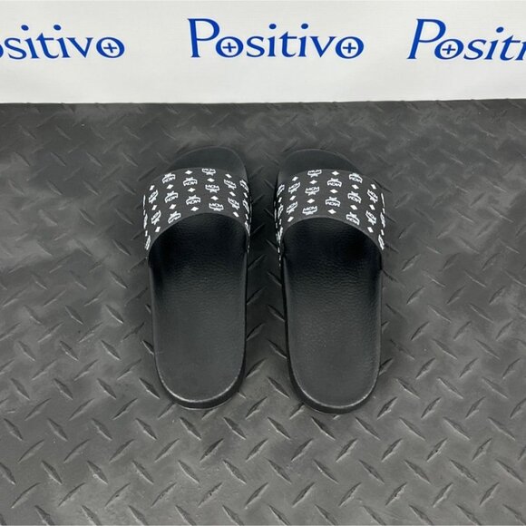 MCM Mens Black Visetos Rubber Slides US 8 EU 41 - Picture 5 of 10